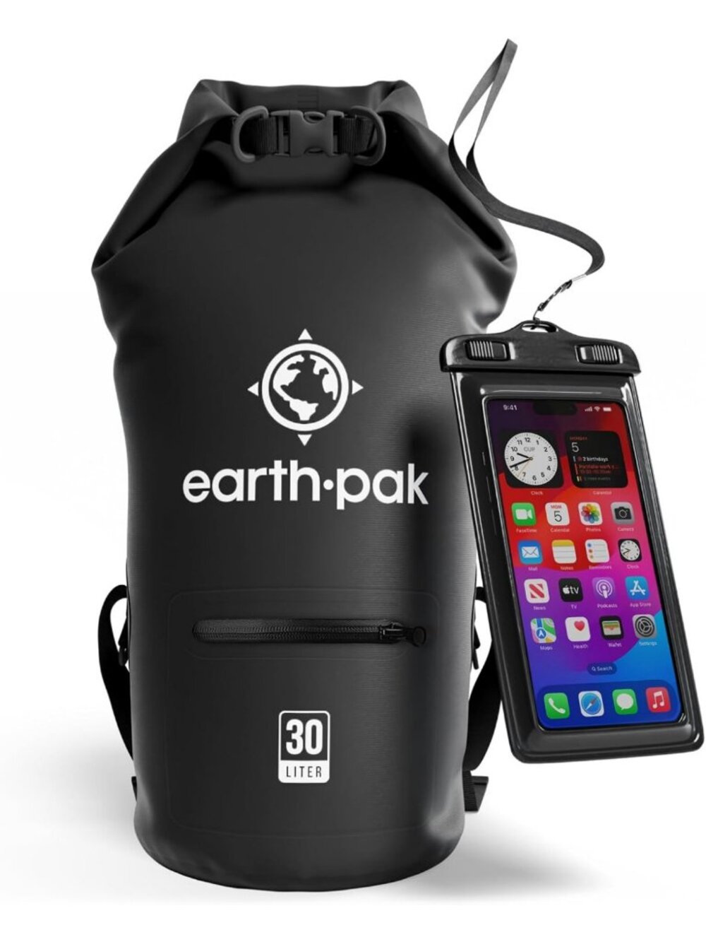 Waterproof Dry Bag Backpack with Zippered Pocket - Keeps Gear Dry for Adventures